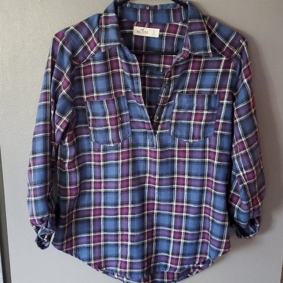 Hollister Tops - Hollister Pullover Plaid Flannel Shirt